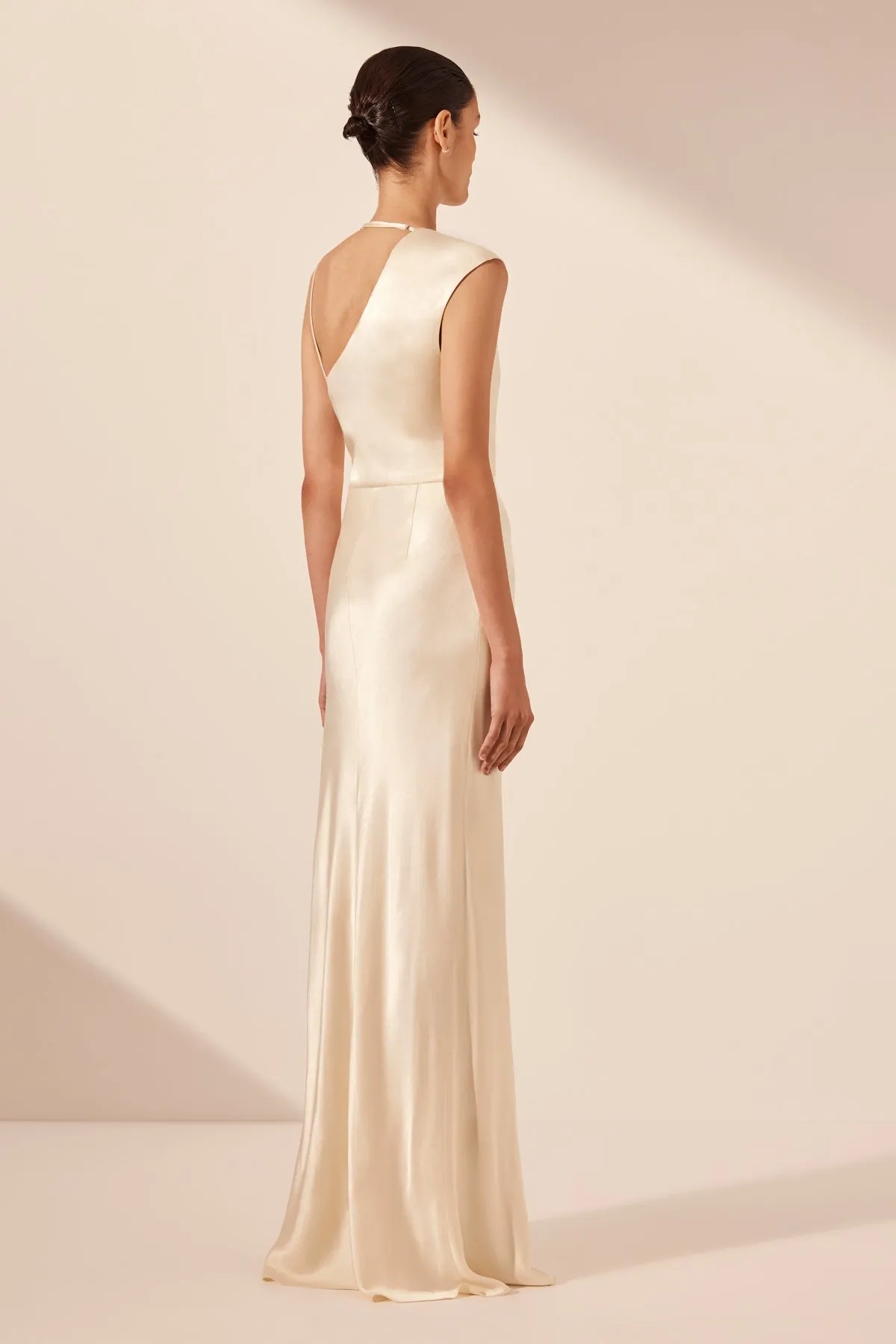 LA LUNE DRAPED MAXI DRESS - CREAM sold by Shona Joy product image thumbnail 5