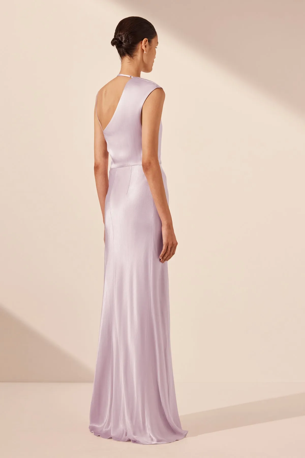 LA LUNE DRAPED MAXI DRESS - LILAC sold by Shona Joy product image thumbnail 5