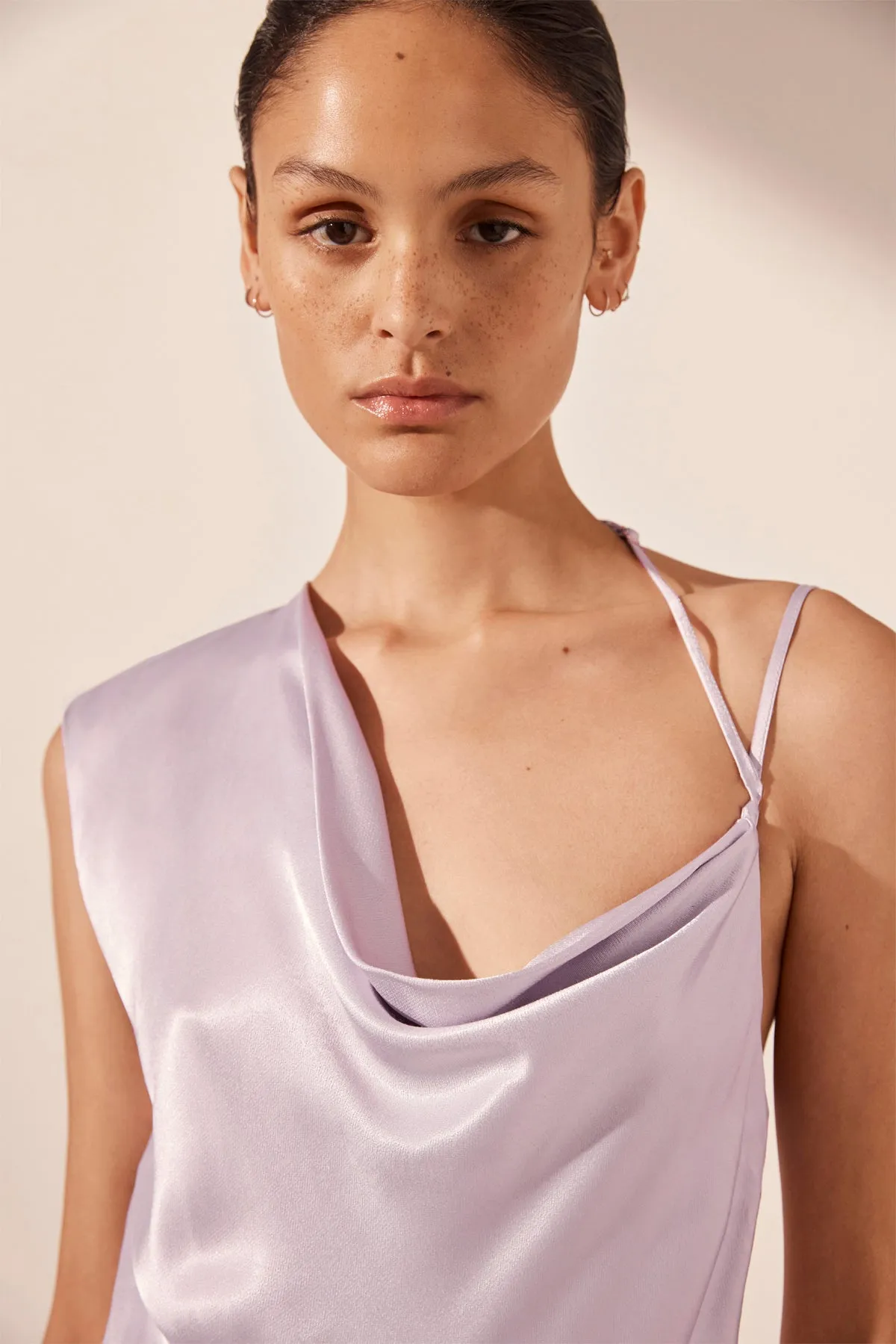 LA LUNE DRAPED MAXI DRESS - LILAC sold by Shona Joy product image thumbnail 2