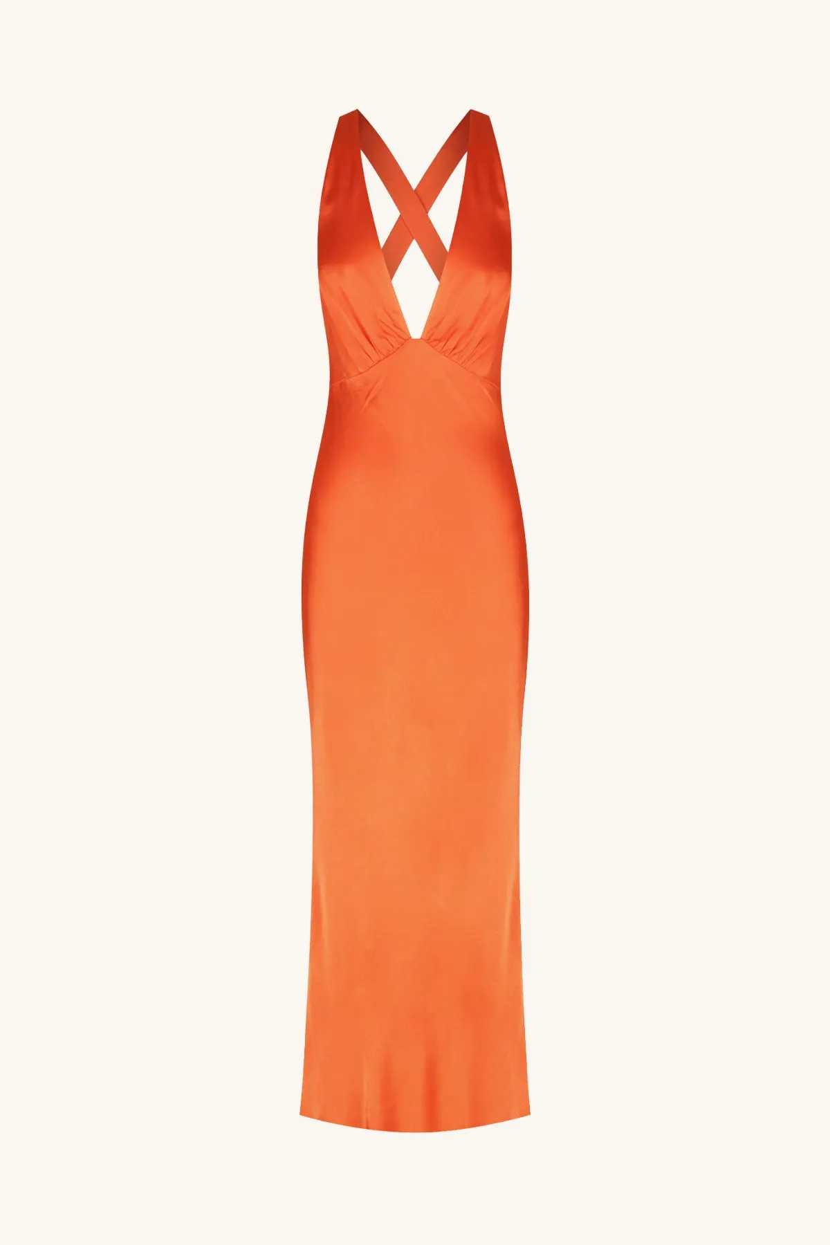 MILO PLUNGED CROSS BACK MIDI DRESS - HIBISCUS sold by Shona Joy product image thumbnail 5