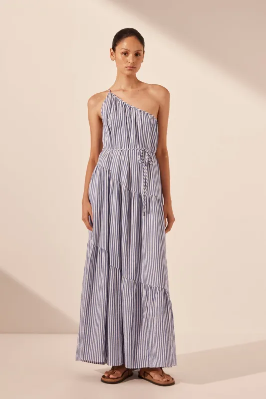 YASMINE ONE SHOULDER TIERED MAXI DRESS sold by Shona Joy