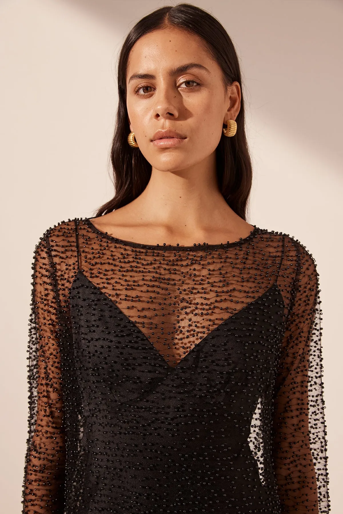 MONA COWL BACK MAXI DRESS - BLACK sold by Shona Joy product image thumbnail 5