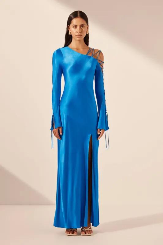 NORA LACE DETAIL MAXI DRESS - AQUA sold by Shona Joy