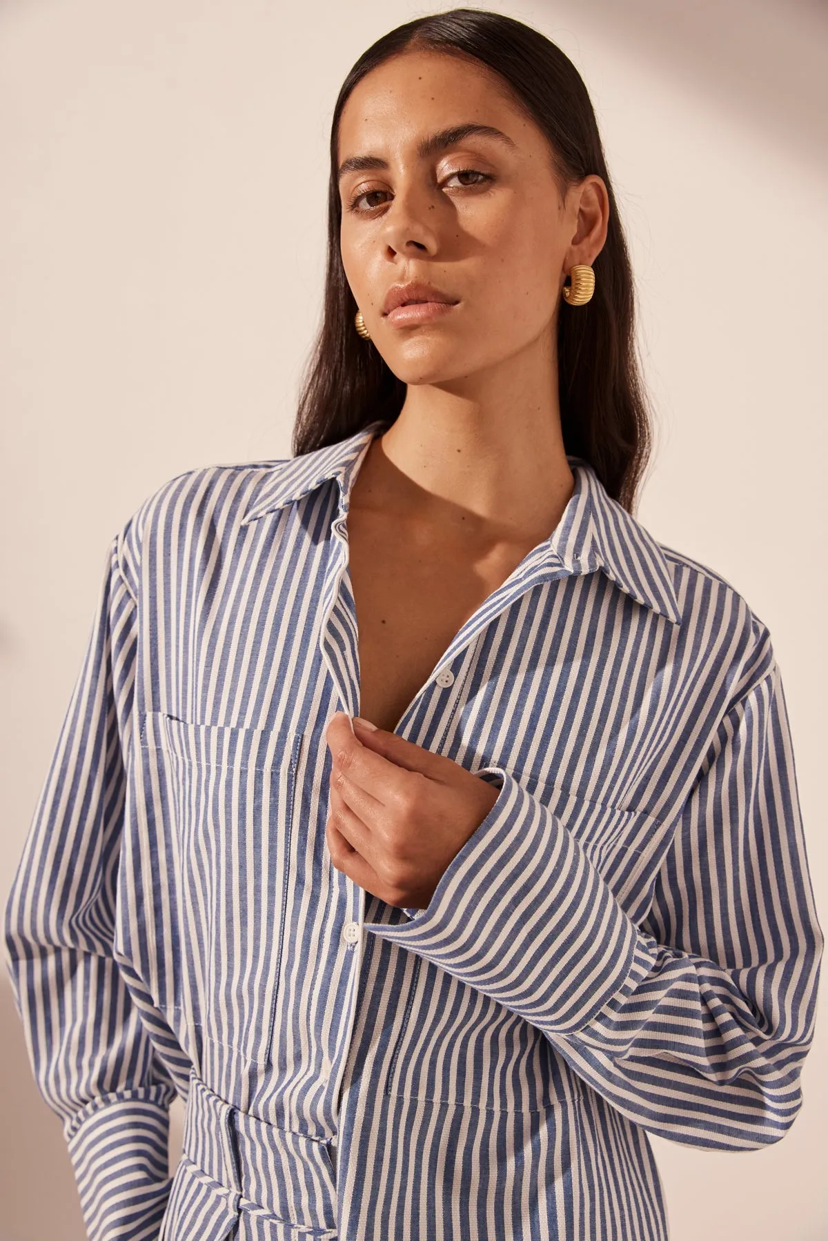 YASMINE CURVED HEM SHIRT sold by Shona Joy product image thumbnail 2