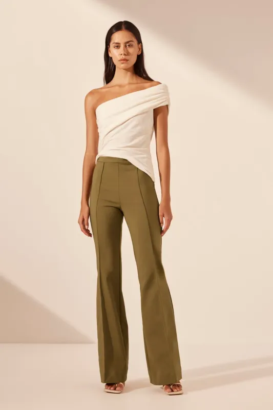 BEAU ONE SHOULDER TOP - IVORY sold by Shona Joy