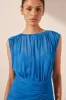 AMINA HIGH NECK MAXI DRESS - AQUA sold by Shona Joy