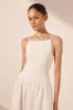 ALIAH HIGH NECK MIDI DRESS - IVORY sold by Shona Joy