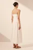 ALIAH HIGH NECK MIDI DRESS - IVORY sold by Shona Joy