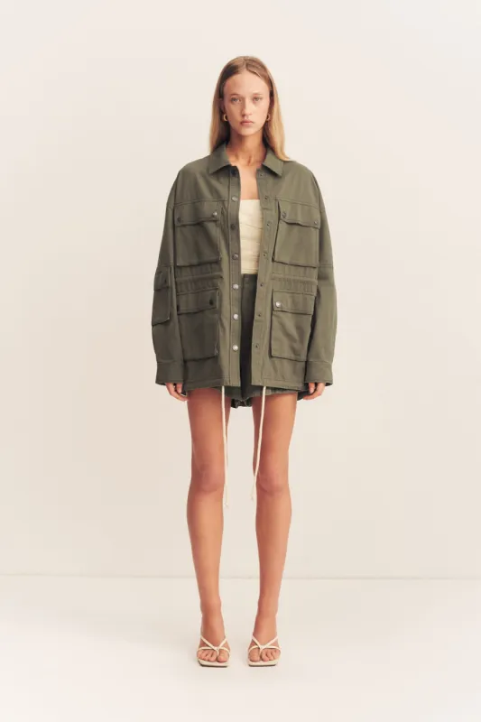 ARIANA ANORAK PATCH POCKET JACKET - KHAKI sold by Shona Joy