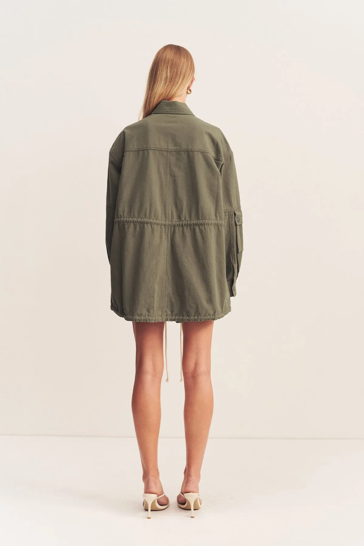 ARIANA ANORAK PATCH POCKET JACKET - KHAKI sold by Shona Joy product image thumbnail 5