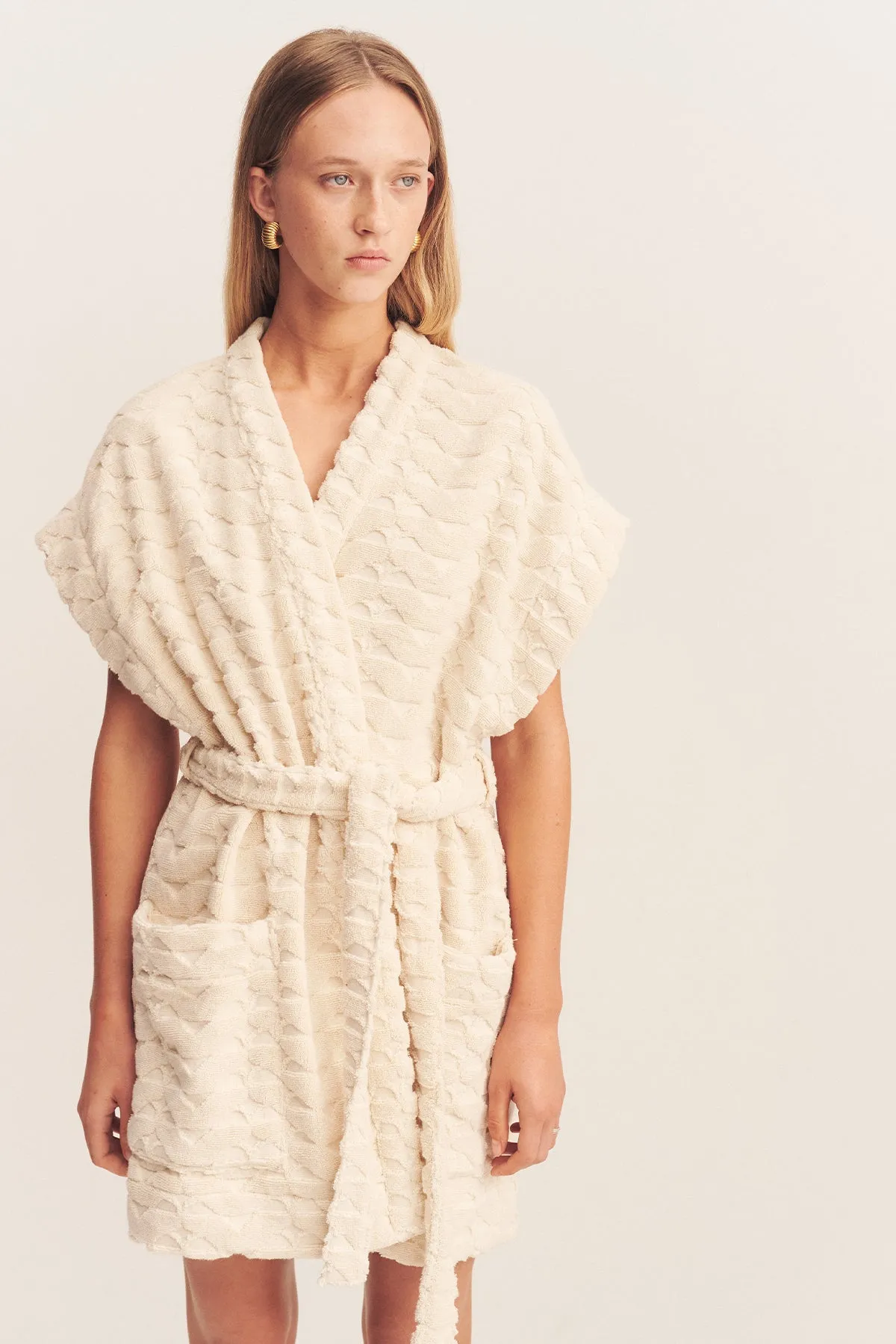 PAULINE SLEEVELESS ROBE - BONE sold by Shona Joy product image thumbnail 2