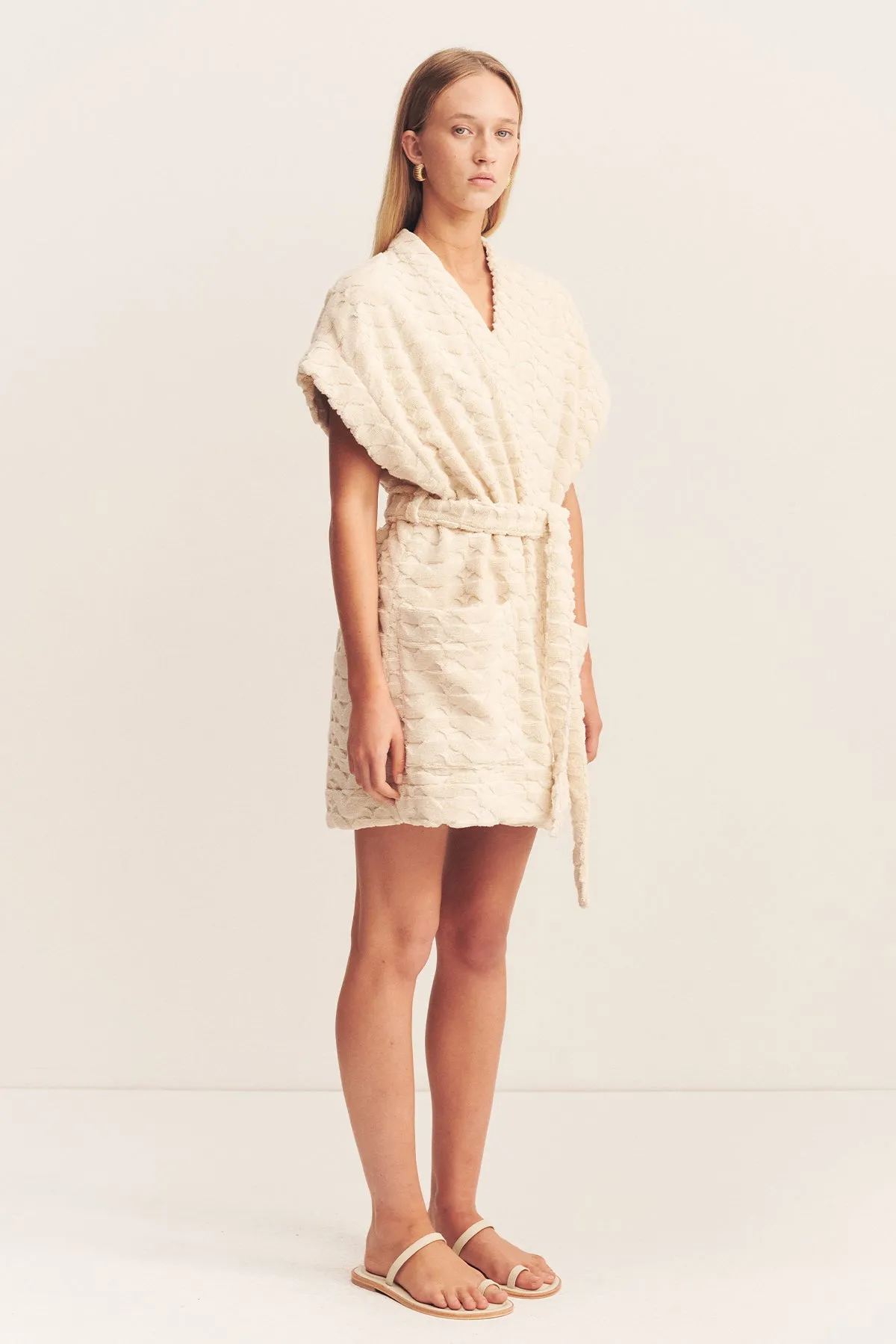 PAULINE SLEEVELESS ROBE - BONE sold by Shona Joy product image thumbnail 3