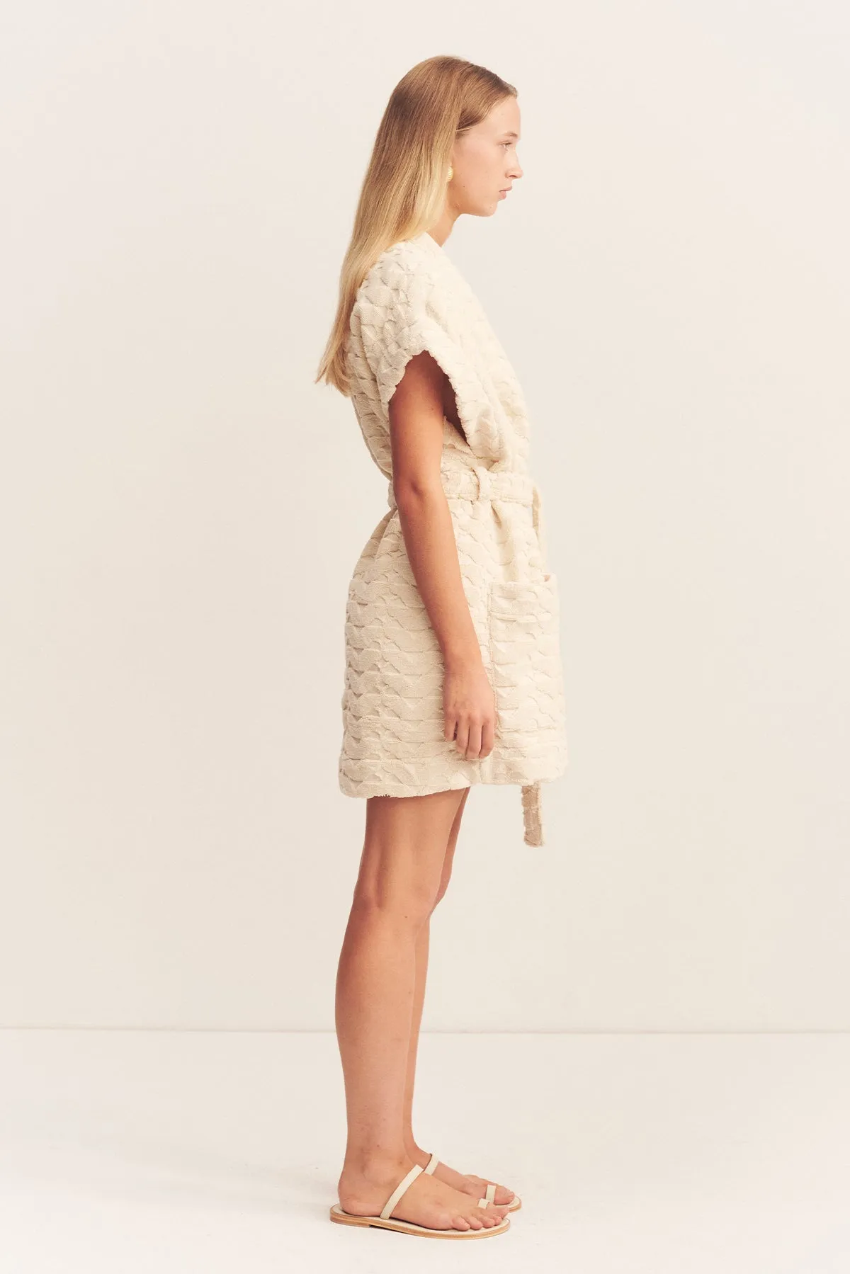 PAULINE SLEEVELESS ROBE - BONE sold by Shona Joy product image thumbnail 4