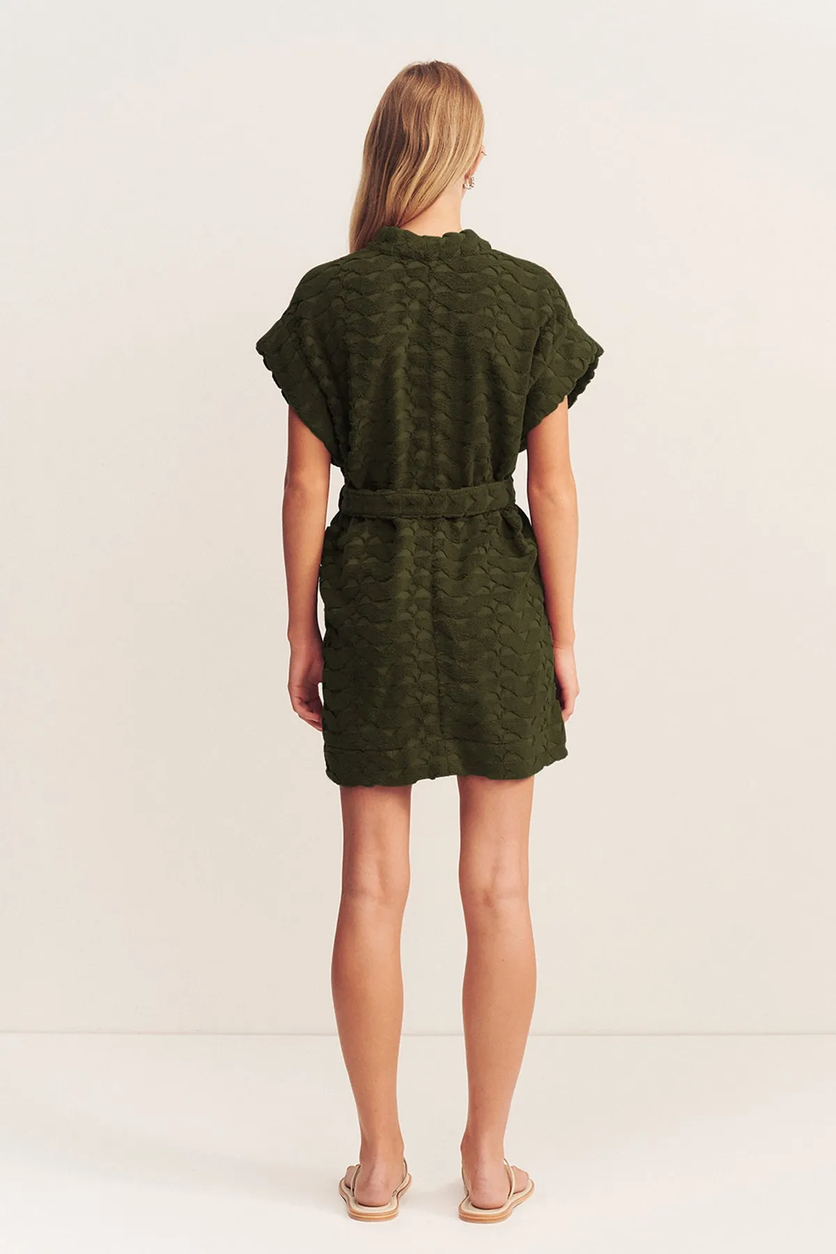 PAULINE SLEEVELESS ROBE - KHAKI sold by Shona Joy product image thumbnail 5