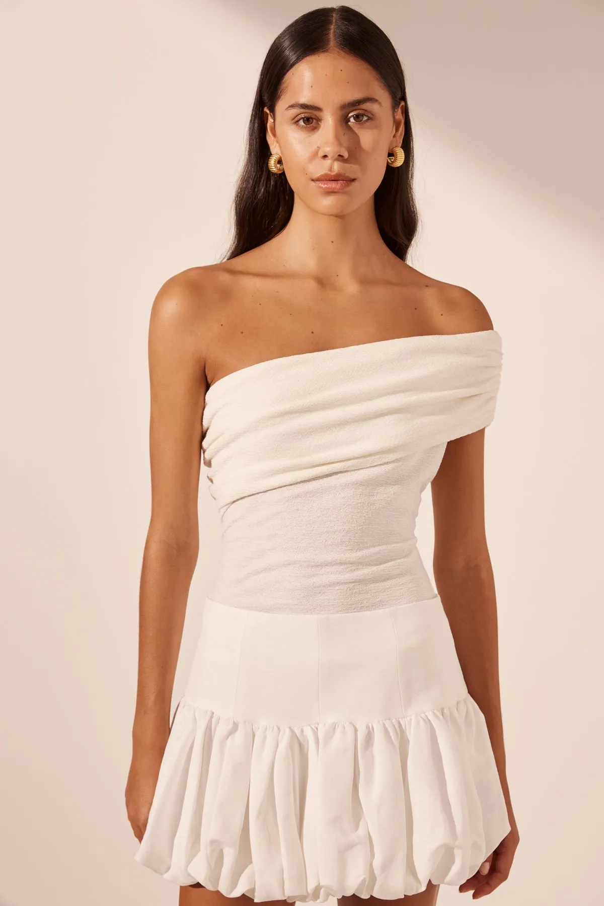 BLANC BUBBLE MINI SKIRT - IVORY sold by Shona Joy product image thumbnail 2