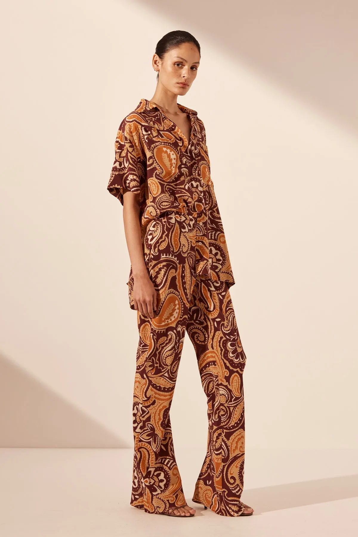 ZAHRA SILK BIAS CUT PANT sold by Shona Joy product image thumbnail 3