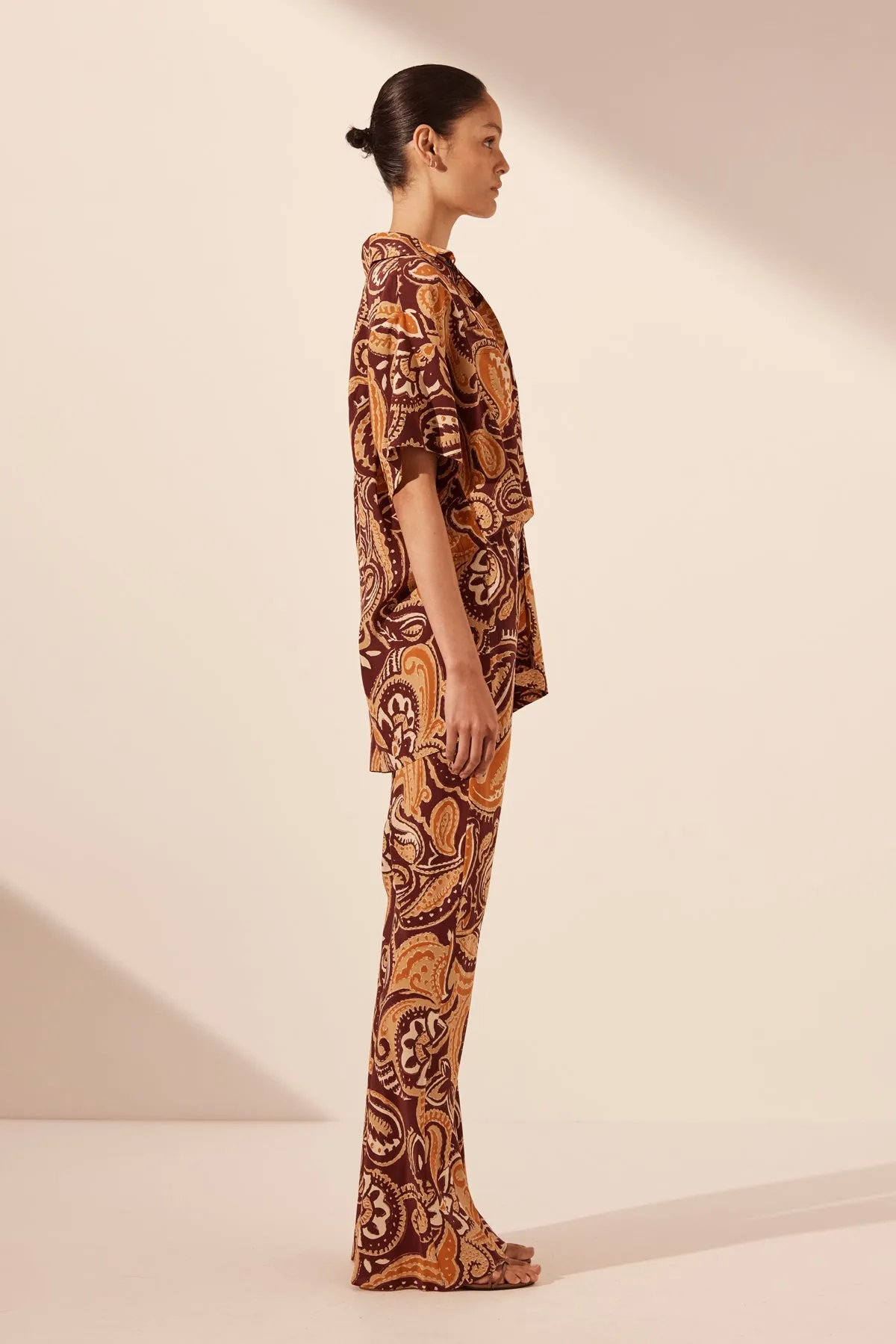 ZAHRA SILK BIAS CUT PANT sold by Shona Joy product image thumbnail 4