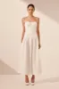 BLANC GATHERED MIDI DRESS sold by Shona Joy