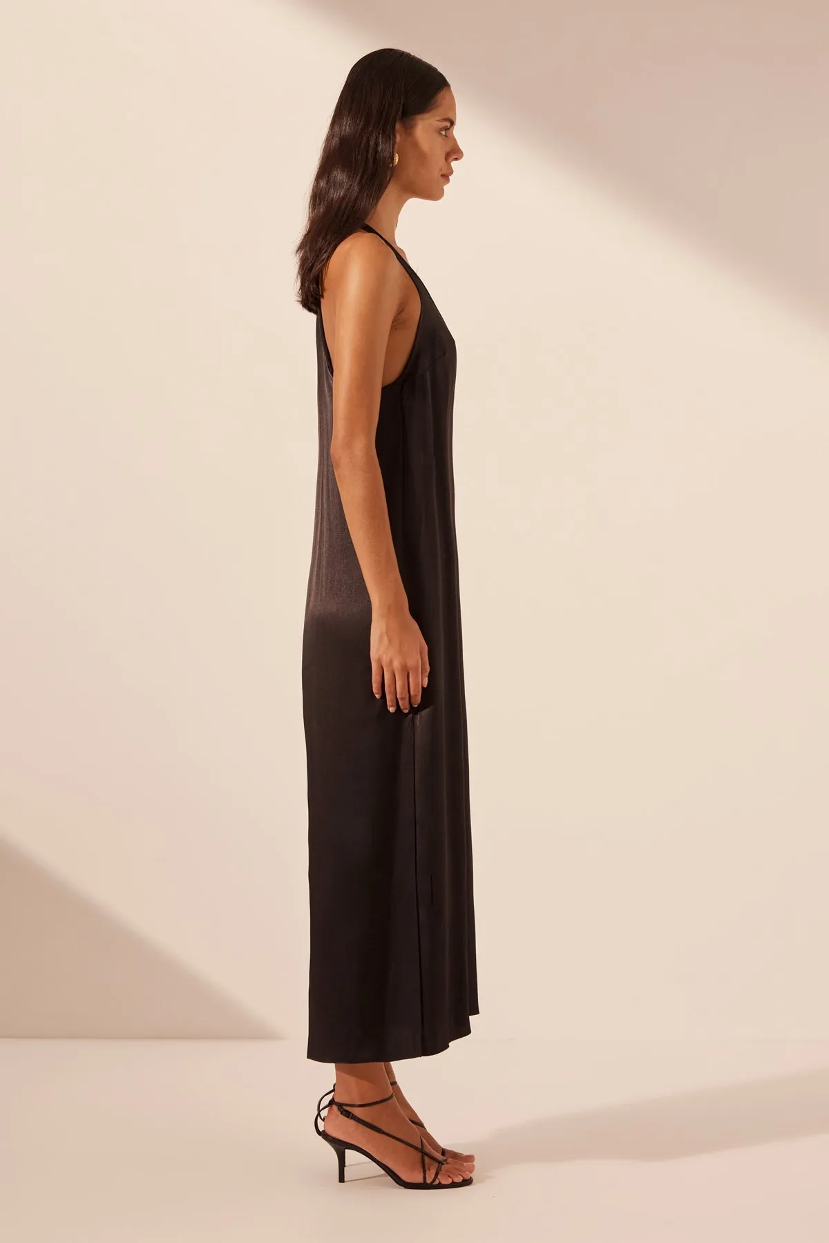 NORA TWIST BACK MIDI DRESS - BLACK sold by Shona Joy product image thumbnail 4