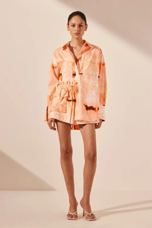 LARISSA CURVED HEM SHIRT sold by Shona Joy