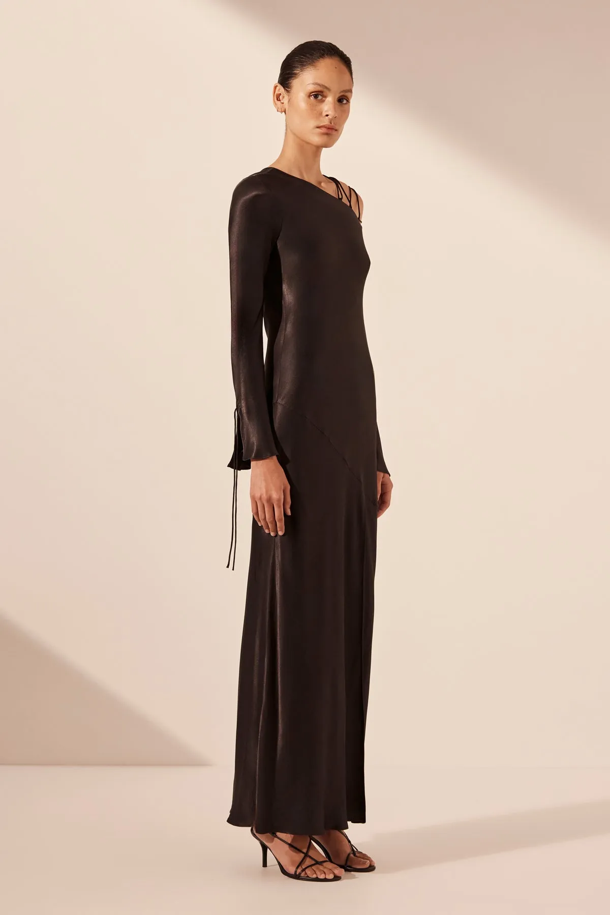 NORA LACE DETAIL MAXI DRESS - BLACK sold by Shona Joy product image thumbnail 3