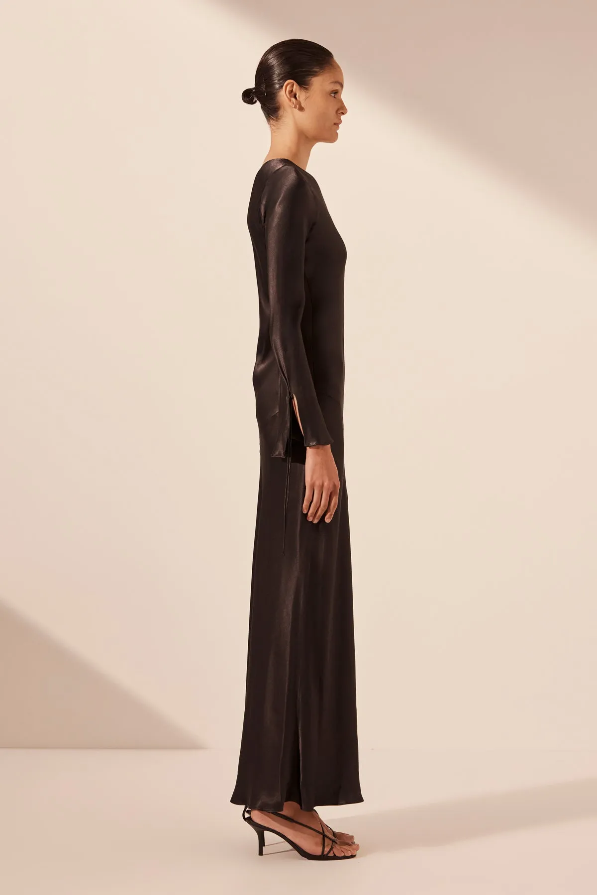 NORA LACE DETAIL MAXI DRESS - BLACK sold by Shona Joy product image thumbnail 4