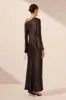 NORA LACE DETAIL MAXI DRESS - BLACK sold by Shona Joy