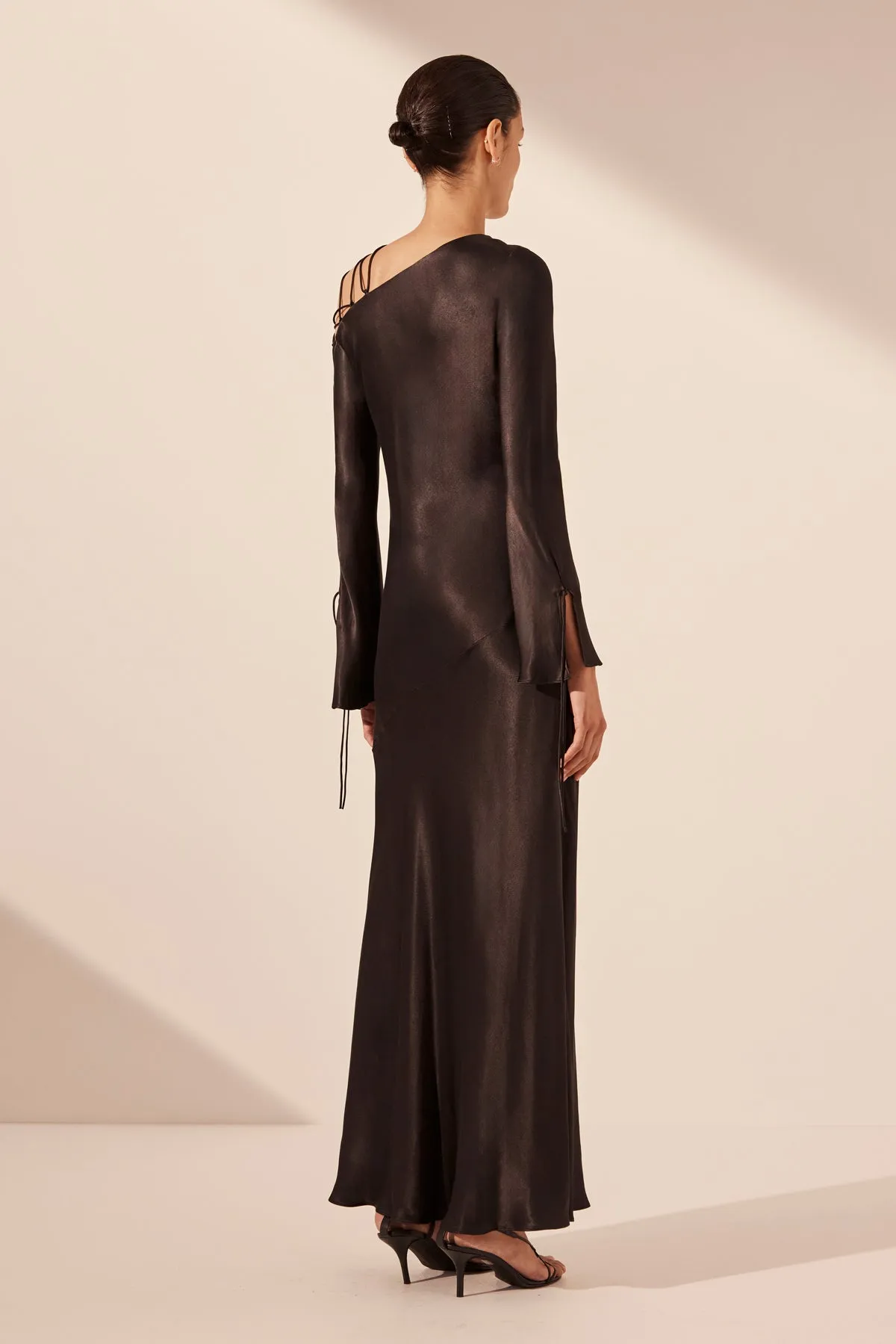 NORA LACE DETAIL MAXI DRESS - BLACK sold by Shona Joy product image thumbnail 5