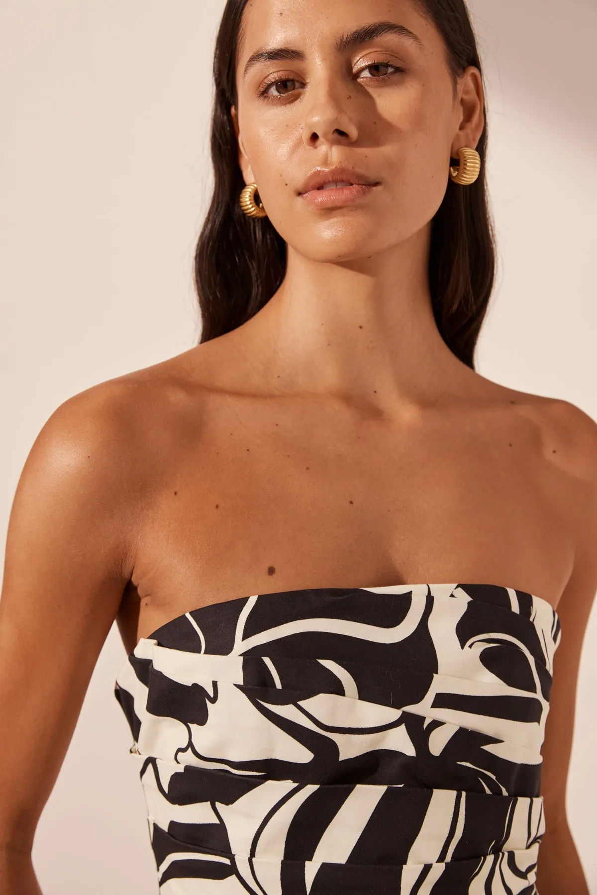 AZIZE STRAPLESS DRAPED MAXI DRESS sold by Shona Joy product image thumbnail 2