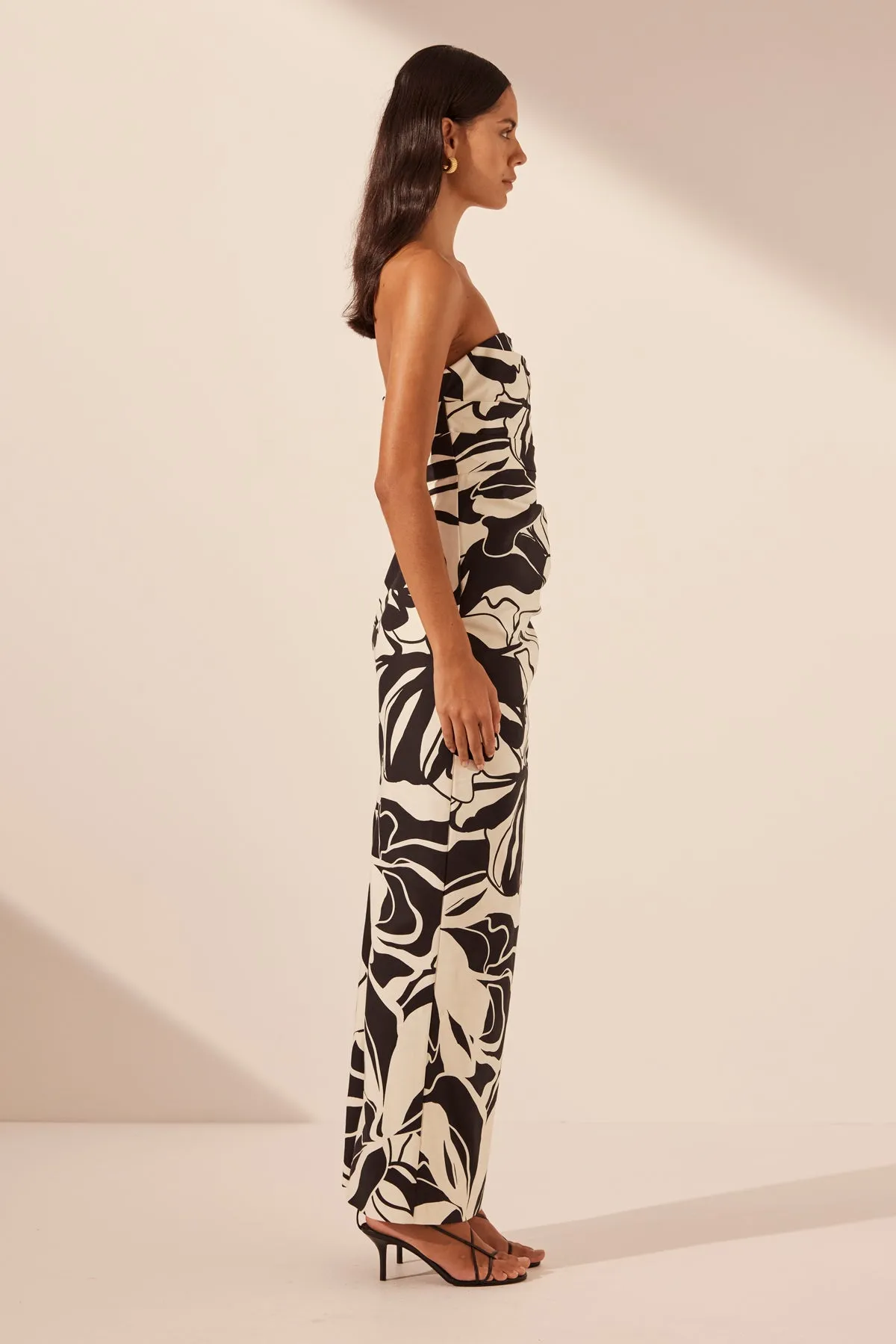 AZIZE STRAPLESS DRAPED MAXI DRESS sold by Shona Joy product image thumbnail 4
