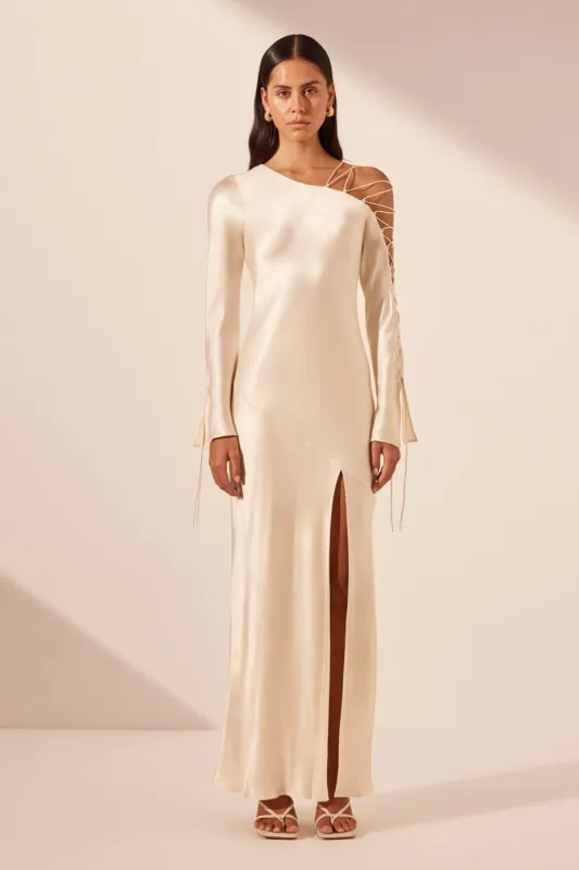NORA LACE DETAIL MAXI DRESS - CREAM sold by Shona Joy