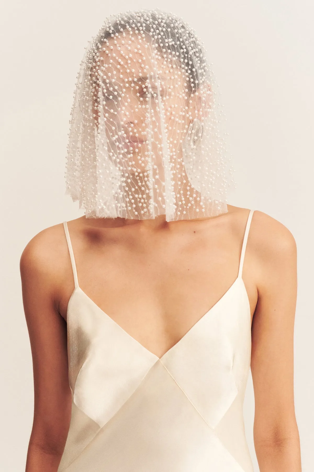 IRIDESCENT EMBELLISHED VEIL sold by Shona Joy product image thumbnail 2