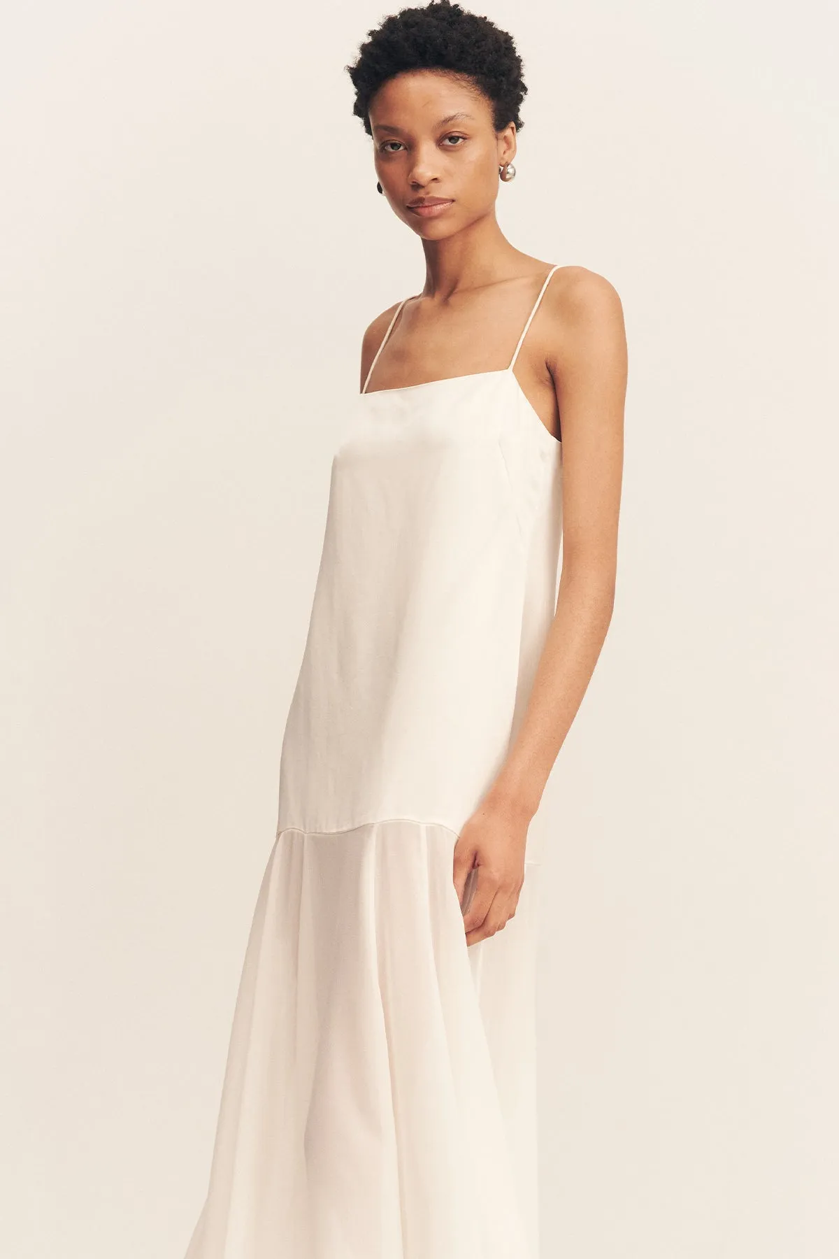 MORAYA DROPPED WAIST MAXI DRESS - IVORY sold by Shona Joy product image thumbnail 2