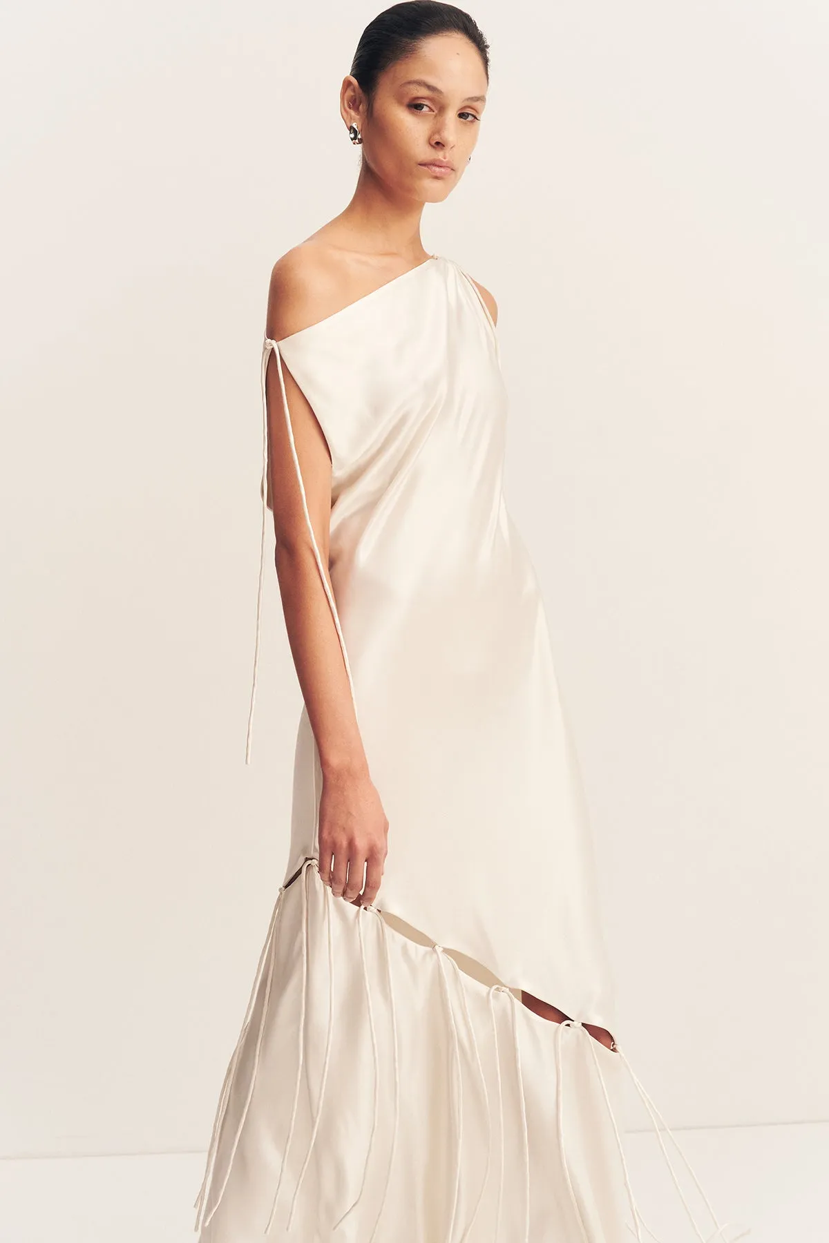 SAVANNA TIE MAXI DRESS - IVORY sold by Shona Joy product image thumbnail 2