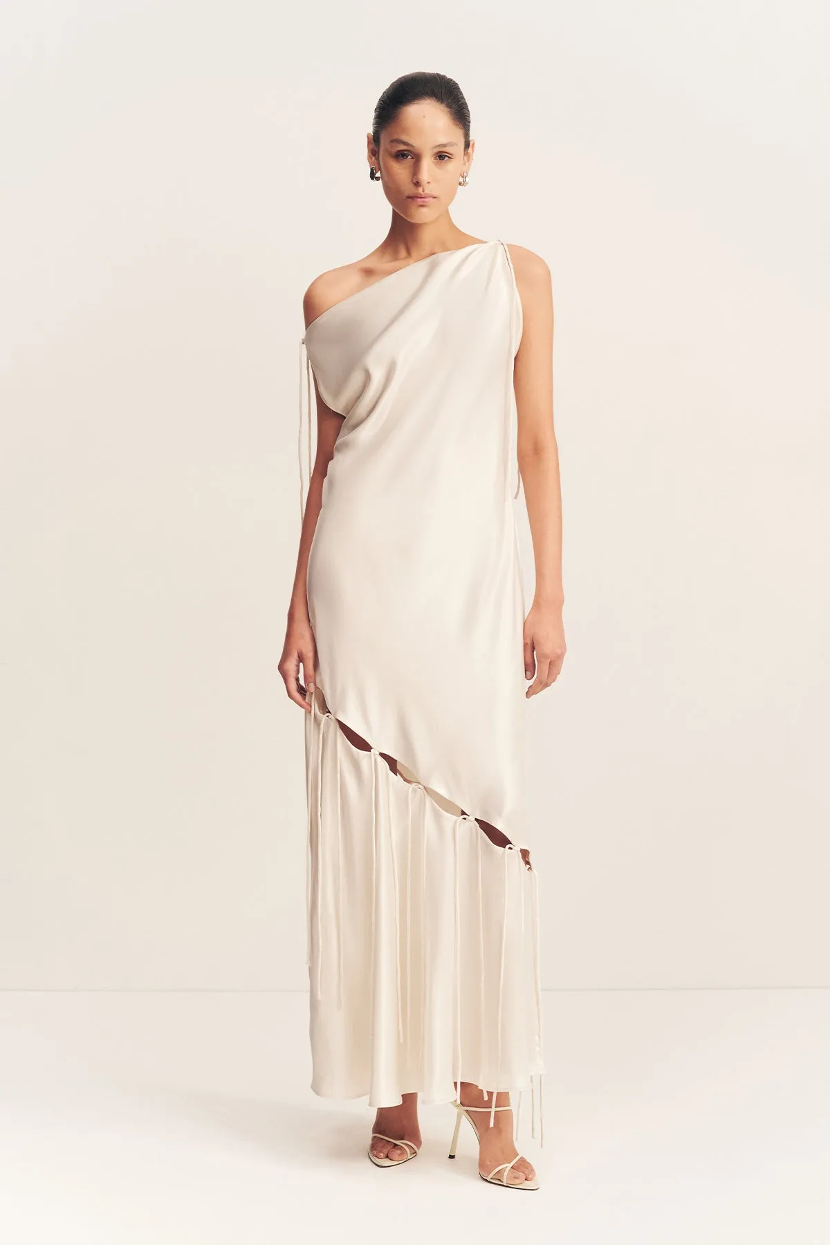 SAVANNA TIE MAXI DRESS - IVORY sold by Shona Joy