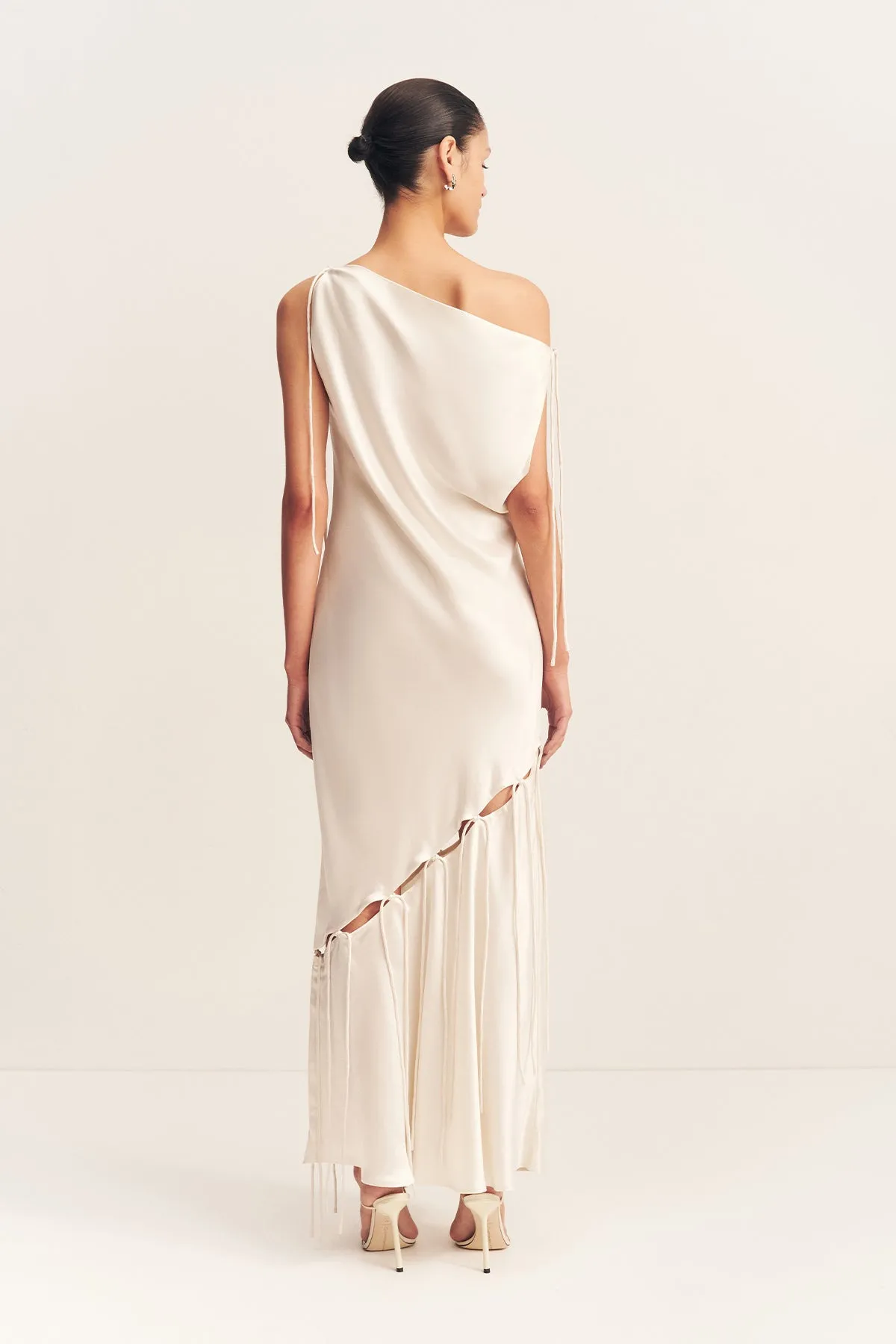 SAVANNA TIE MAXI DRESS - IVORY sold by Shona Joy product image thumbnail 5