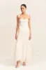 LUMINOUS LACE PANELLED MAXI DRESS - IVORY sold by Shona Joy