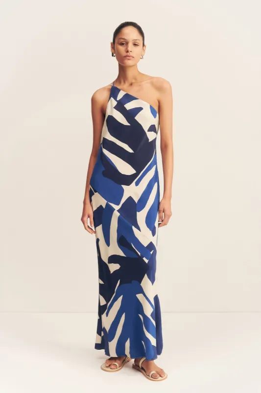 EDWARD SILK ONE SHOULDER COWL MAXI DRESS sold by Shona Joy