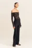 KASBAH SIDE SPLIT PANT - BLACK sold by Shona Joy