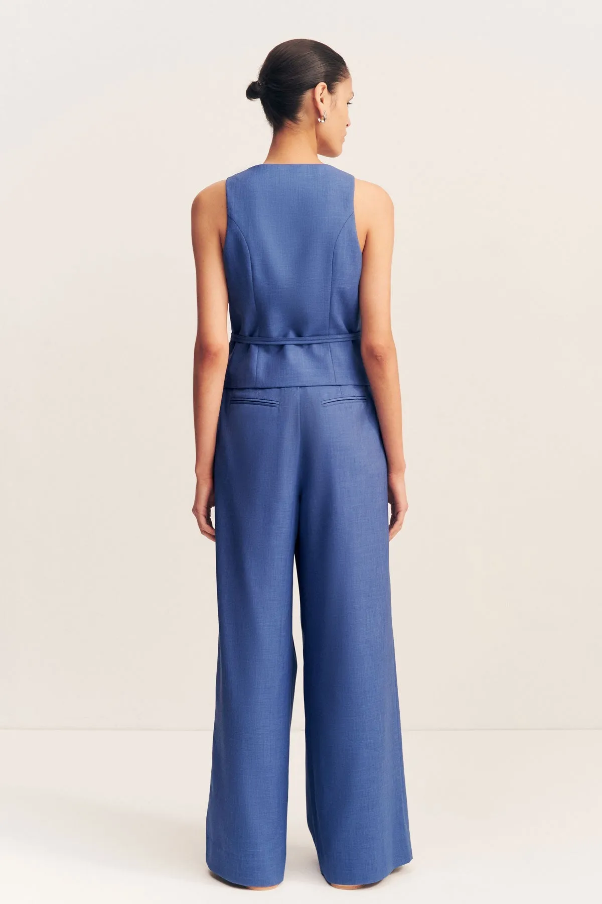 ASHER WIDE LEG PANT - OCEAN BLUE sold by Shona Joy product image thumbnail 4