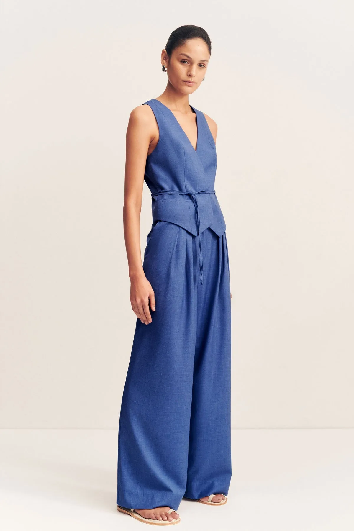 ASHER WIDE LEG PANT - OCEAN BLUE sold by Shona Joy product image thumbnail 2