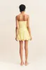 MAIORI STRAPLESS BUBBLE MINI DRESS - LEMON sold by Shona Joy