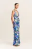 CURLEWIS PLUNGED CROSS BACK MAXI DRESS sold by Shona Joy