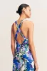 CURLEWIS PLUNGED CROSS BACK MAXI DRESS sold by Shona Joy