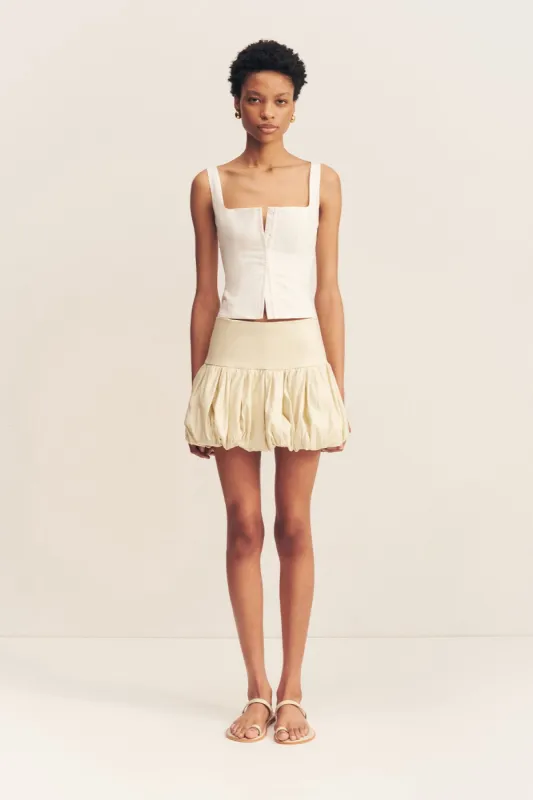 KASBAH BUBBLE MINI SKIRT - BONE sold by Shona Joy