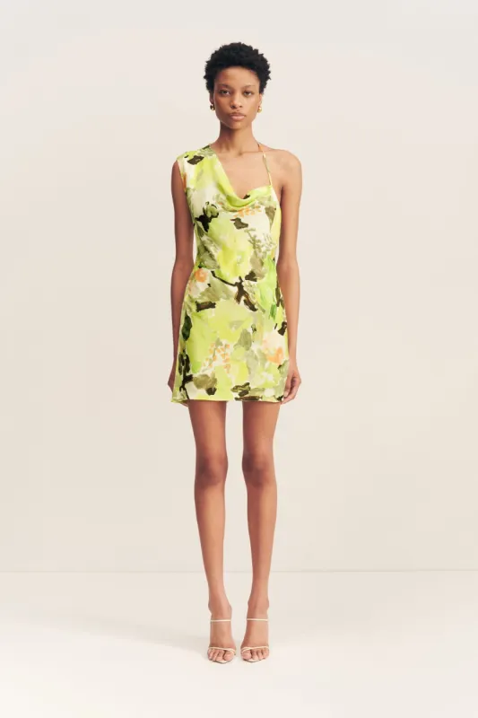 MIDELTON ONE SHOULDER DRAPED MINI DRESS sold by Shona Joy
