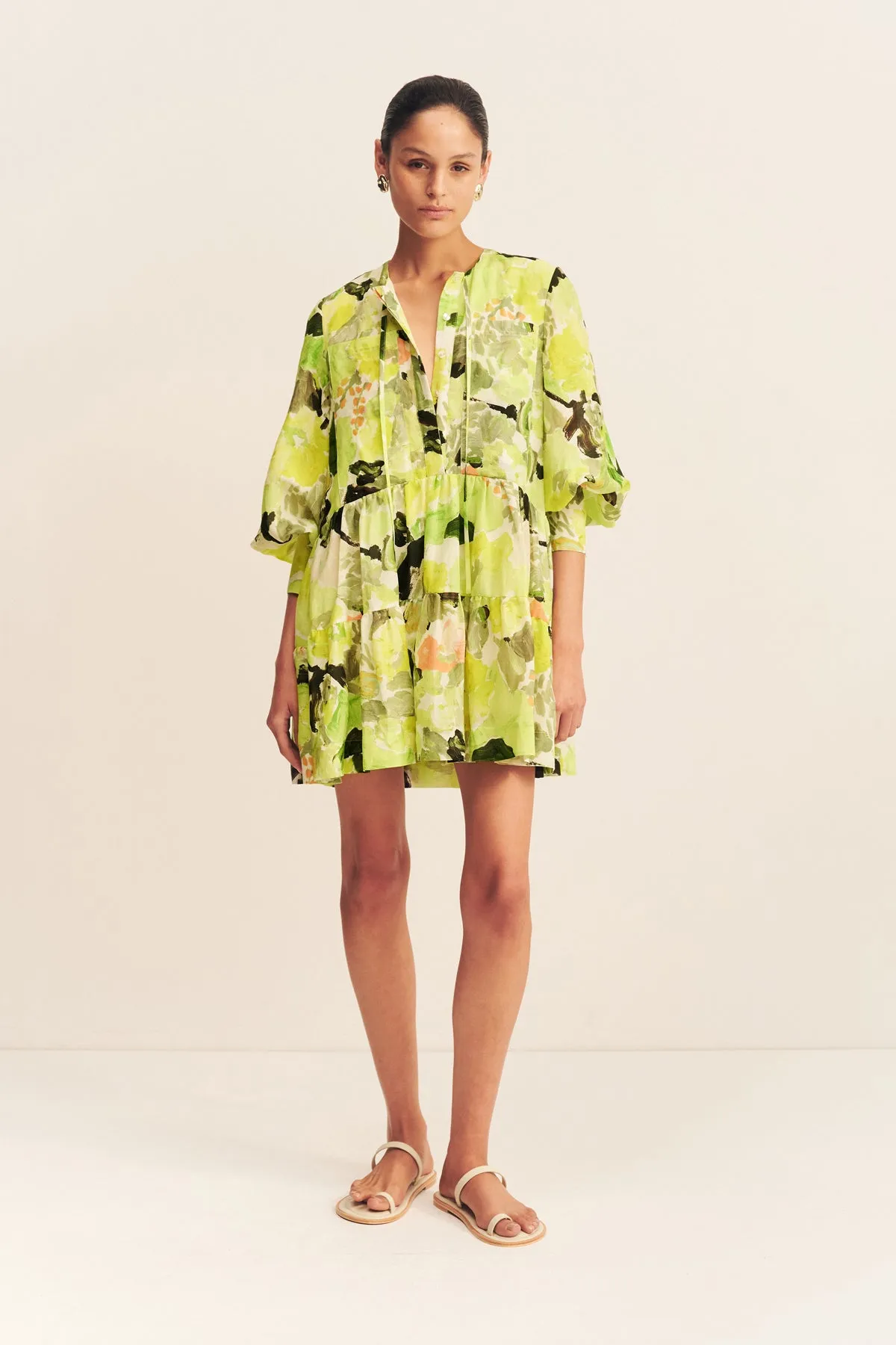 ROSCOE TIERED MINI DRESS sold by Shona Joy