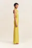 SOFIA HIGH COWL OPEN BACK MAXI DRESS - LIME sold by Shona Joy