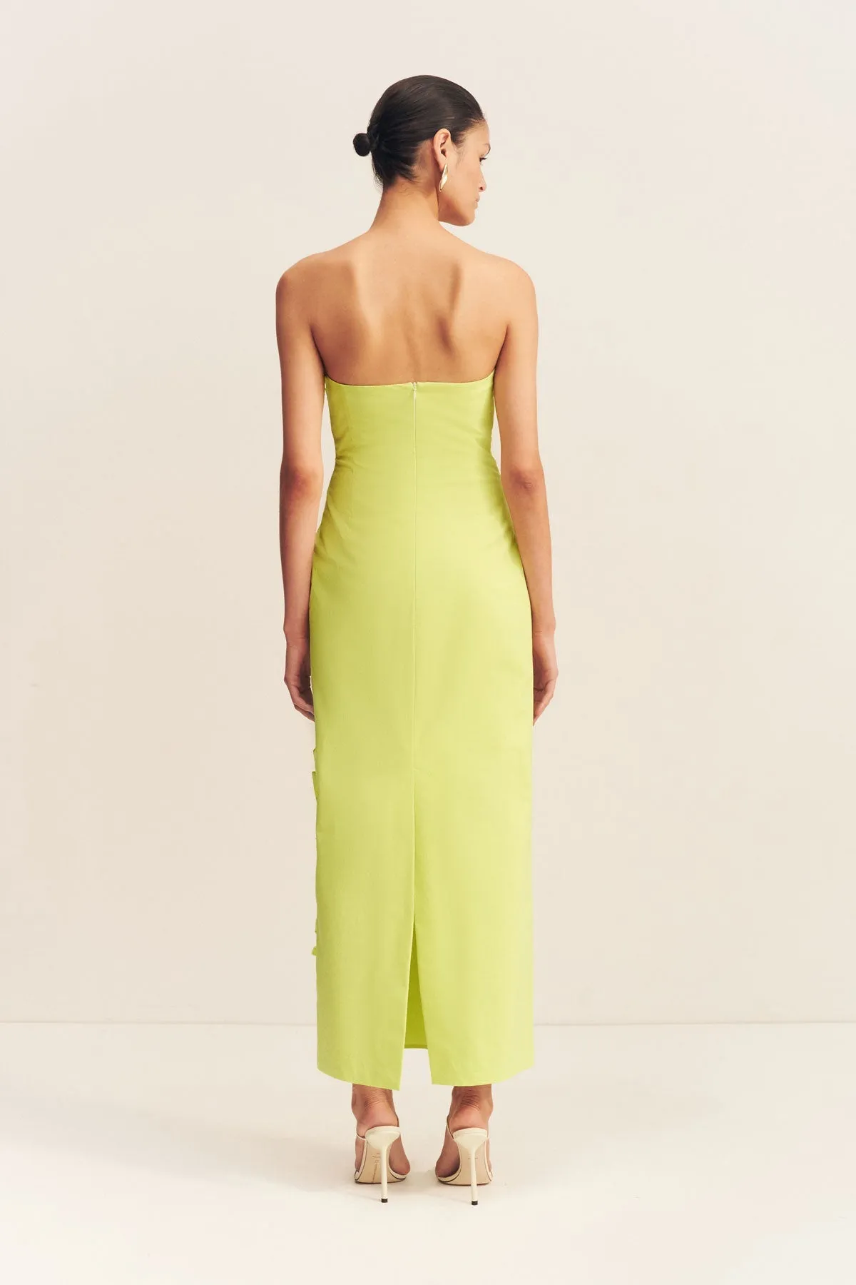 CAMPBELL RUFFLE MIDI DRESS - LIME sold by Shona Joy product image thumbnail 4