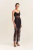 LABYRINTH LACE MAXI DRESS - BLACK sold by Shona Joy